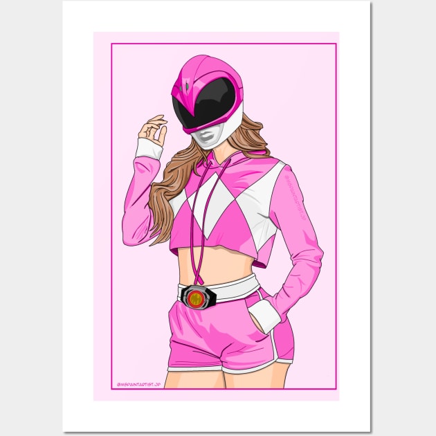 Pink Ranger Casual Style Wall Art by Zapt Art